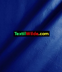 tela eco cuero color azul francia
