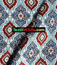 tela gobelino italiano con motivo persa, fibras naturales, 2,80m de ancho, colores firmes, textilwilde.com