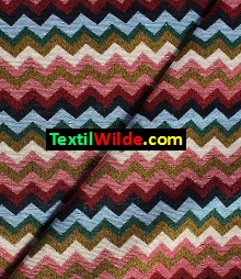 tela gobelino importado, colores firmes, excelente calidad, motivo de zigzag colorido