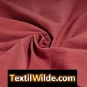 tela tusor color rojo carmin, terracota textilwilde.com